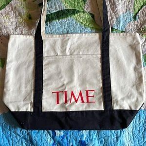SOLD - Tote Bag, Large Shopping Bag TIME Magazine